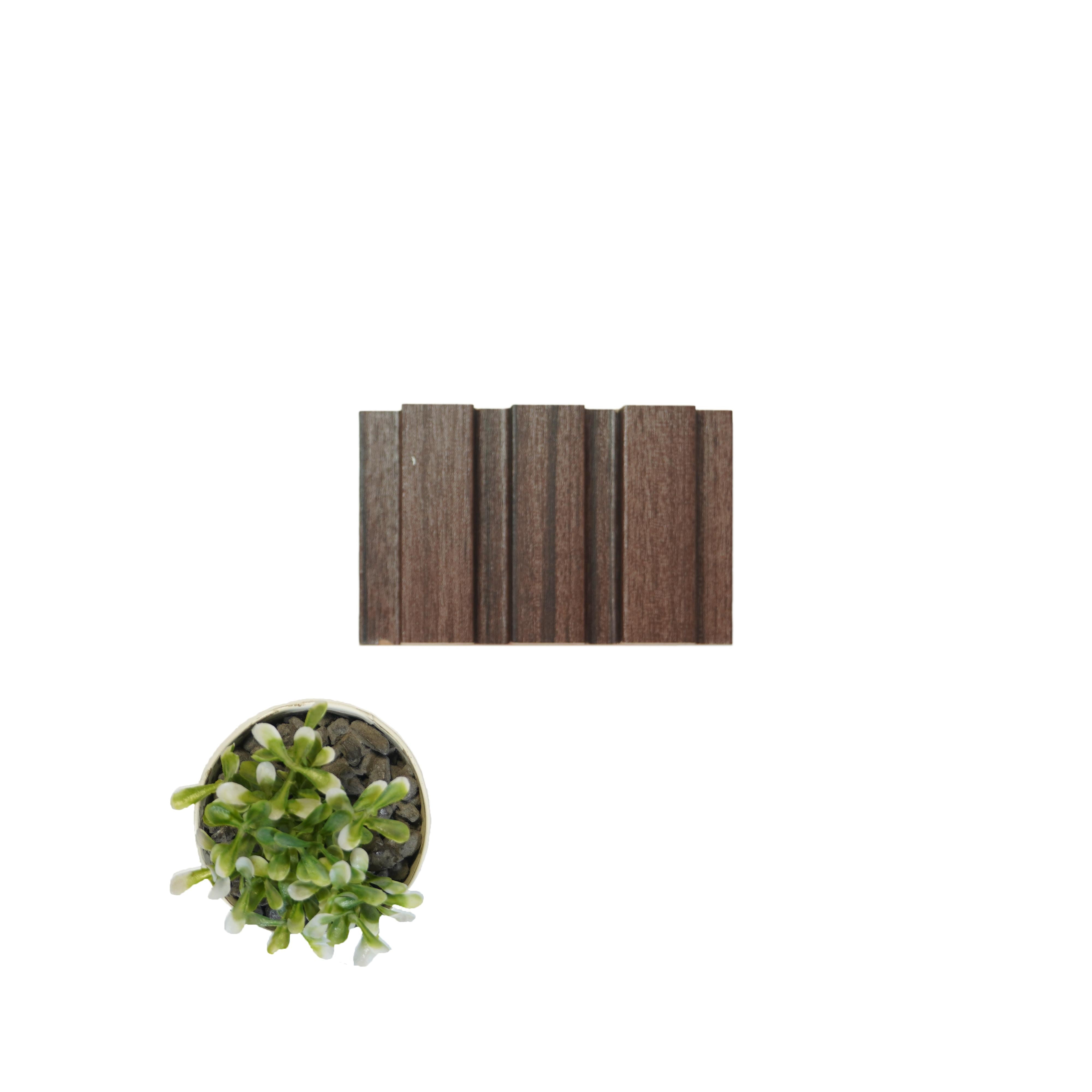 Wood Finish Wenge Mdf Louvers 8x0.41 Ft - Pn 02259