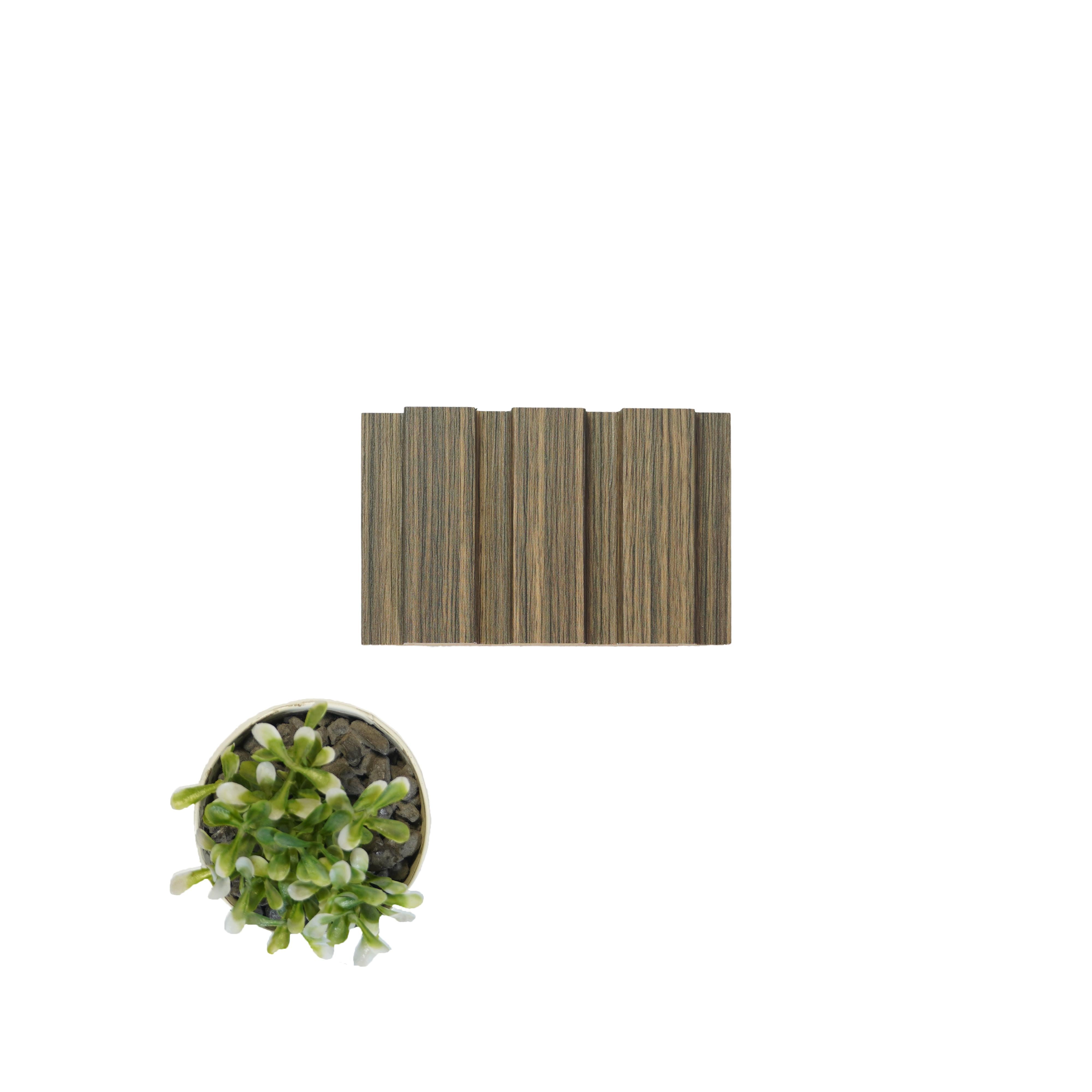 Wood Finish Brown Mdf Louvers 10x0.41 Ft - Pn 02281