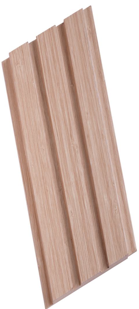 Wood Finish Beige Mdf Louvers 10x0.41 Ft - Pn 02286