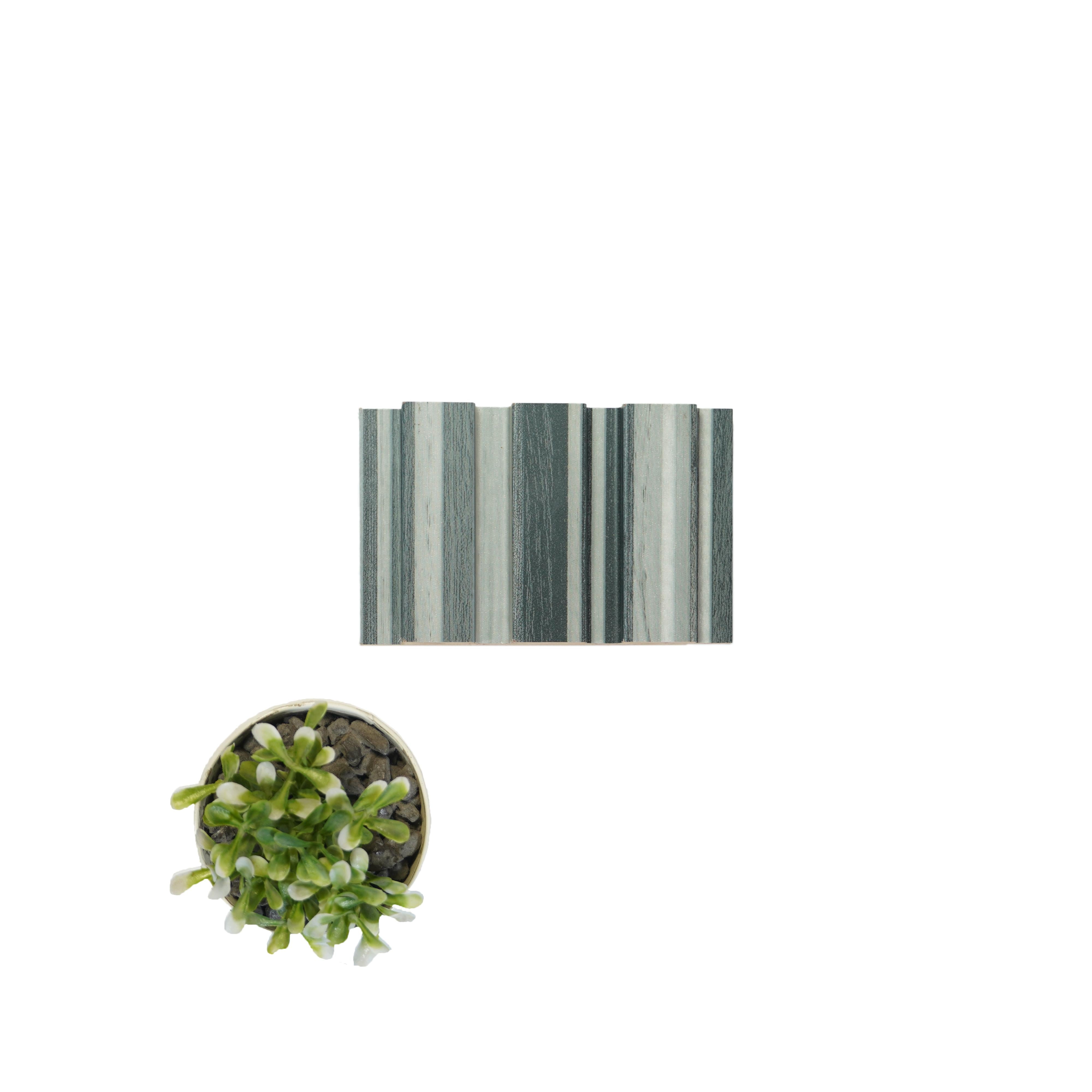 Wood Finish Grey Mdf Louvers 10x0.41 Ft - Pn 02287