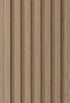 Fluted Cpc Board Plain Colors Louvers Brown 9x0.5 Ft - Pn 02313