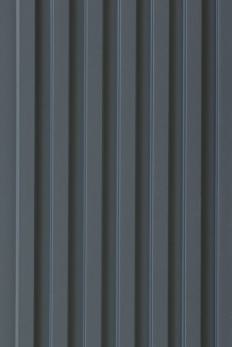 Fluted Cpc Board Plain Colors Louvers Grey 9x0.5 Ft - Pn 02316