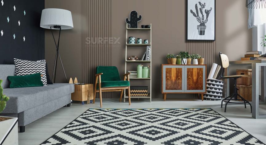 CPC Leather Brown Plain Board 9.17x2 ft plain colors louvers Brown PN 02319