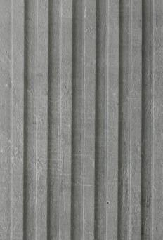 Fluted Cpc Board Plain Colors Louvers Grey 9x0.5 Ft - Pn 02322