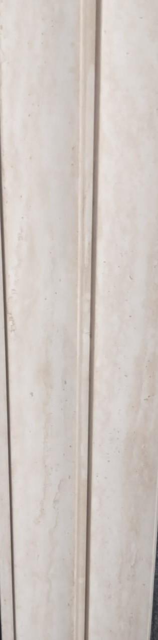 Ht 8 Ft X 5 Inch Charcoal Louvers Panel Wood Brown 8x0.42 - Pn 02386