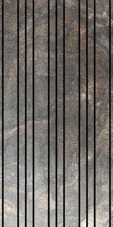 Carbon Gold Louvers/Panels 4x2 ft marble & stone Grey PN 02938