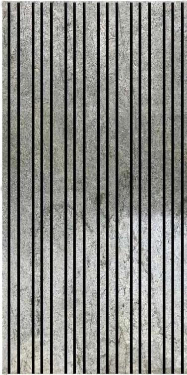 Louvers Panel Marble & Stone Grey 4x2 Ft - Pn 02949