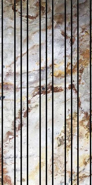 Macedonian C Louvers Marble & Stone Grey 8x2 Ft - Pn 02951