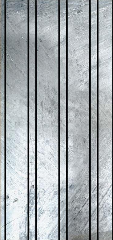 Hong Kong Metal Nero C Louvers 8x2 ft marble & stone Grey PN 02954
