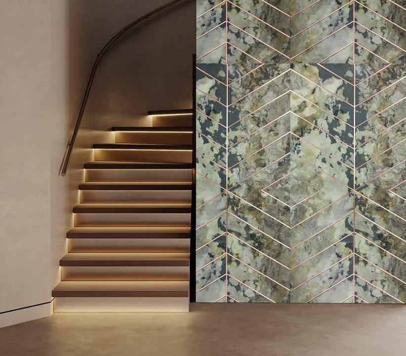 Seoul Macedonian A Inlay Panels 8x2 ft designer louvers Multi Colour PN 02959