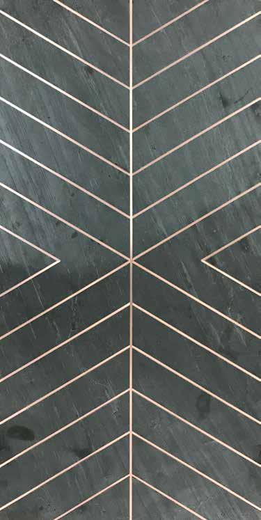 Hong Kong Metal Nero Inlay Panels 8x2 ft designer louvers Grey PN 02960