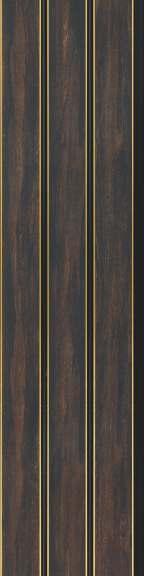 Charcoal Louver Wood Brown 8x0.41 Ft - Pn 03018