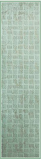 Sisu Velvet Finish Decorative Wall Panel Wood Green 8x2 Ft - Pn 03146