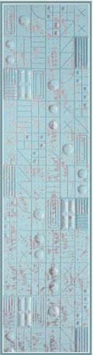 Sisu Velvet Finish Decorative Wall Panel Wood Green 8x2 Ft - Pn 03162