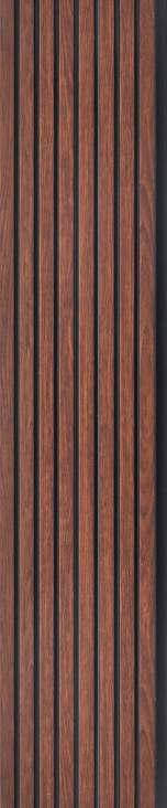 Pvc Louver Wood Brown 8x0.41 Ft - Pn 03200