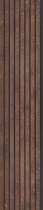 Pvc Louver Wood Brown 8x0.41 Ft - Pn 03201