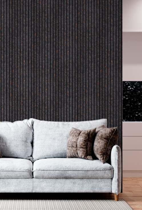 Pvc Louver Designer Grey 8x0.41 Ft - Pn 03202