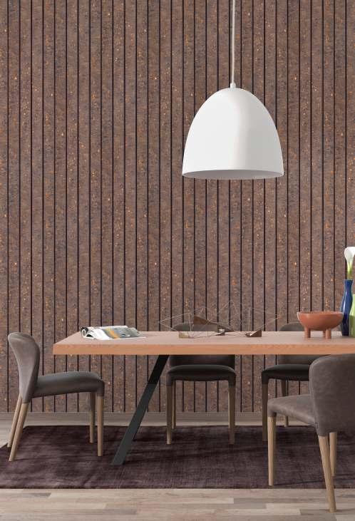 Pvc Louver Designer Brown 8x0.41 Ft - Pn 03210