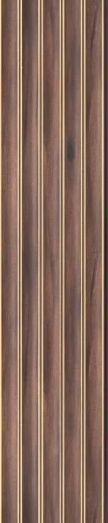 Pvc Louver Wood Brown 8x0.41 Ft - Pn 03215