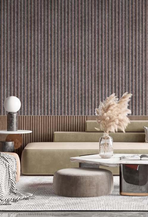 Pvc Louver Wood Grey 8x0.41 Ft - Pn 03218