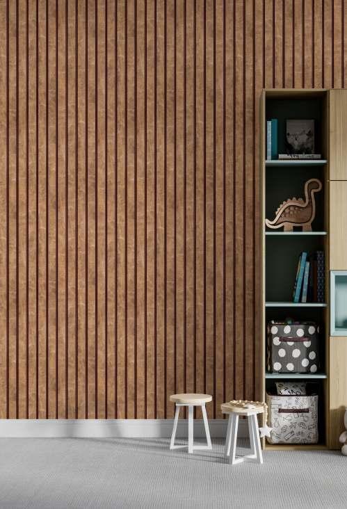 Pvc Louver Designer Brown 8x0.41 Ft - Pn 03222