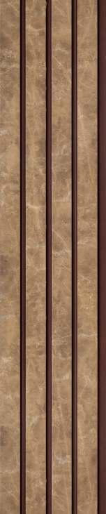 Pvc Louver Designer Brown 8x0.41 Ft - Pn 03222