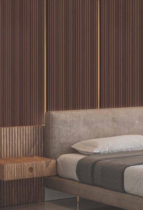 Pvc Louver Marble & Stone Brown 8x0.41 Ft - Pn 03231