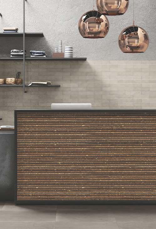Pvc Louver Marble & Stone Brown 8x0.41 Ft - Pn 03242