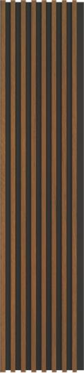 Pvc Louvers Panel Wood Brown 8x0.41 Ft - Pn 03271