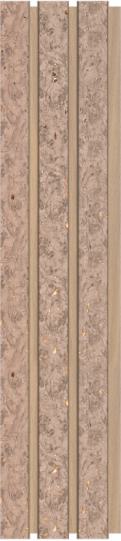 Pvc Louvers Panel Designer Brown 8x0.41 Ft - Pn 03288