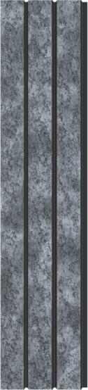 Pvc Louvers Panel Designer Grey 8x0.41 Ft - Pn 03302