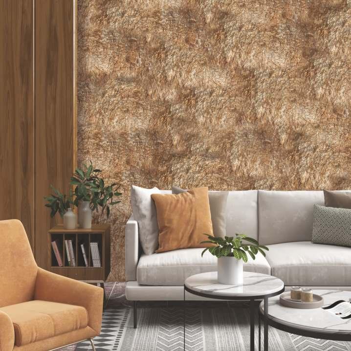 Decorative Wall Louvers Panel Metallic Gold 8x2 Ft - Pn 03329