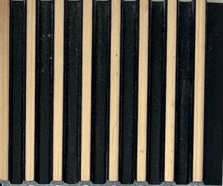 Charcoal Louver Wood Brown 8x0.41 Ft - Pn 03653