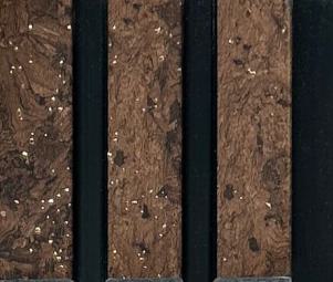 Charcoal Louver Wood Brown 8x0.41 Ft - Pn 03683