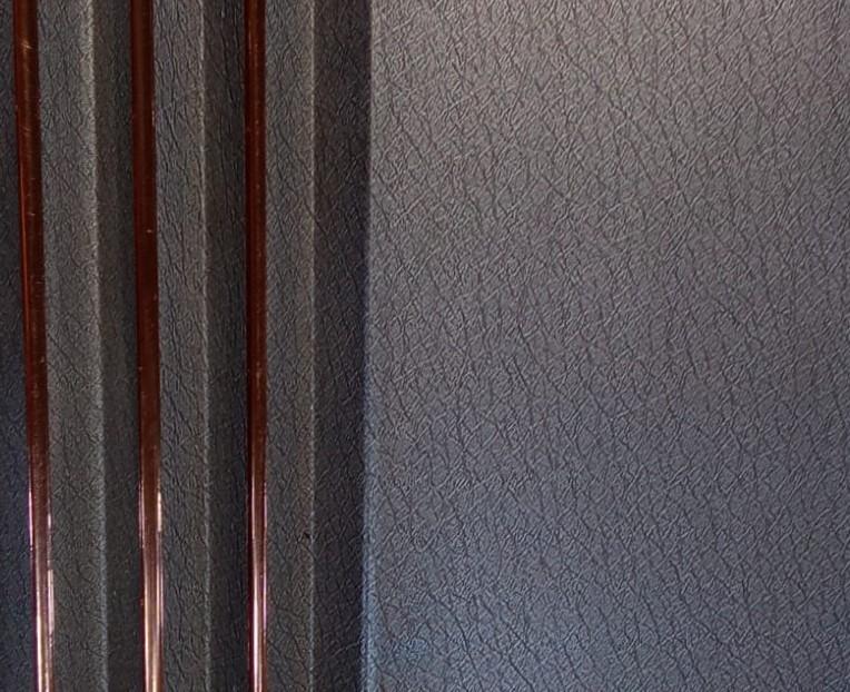 Charcoal Louvers Panel Wood Brown 8x0.41 Ft - Ptn 9027