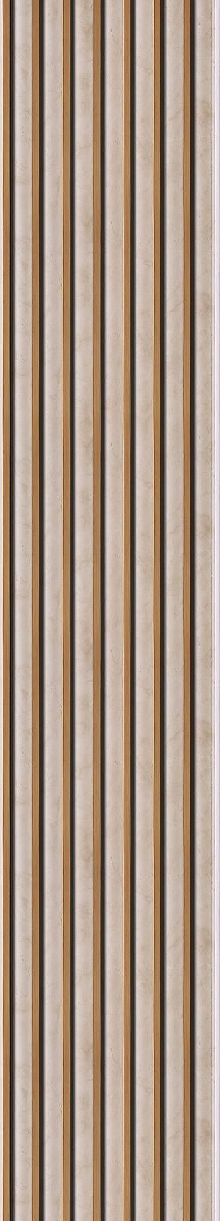 Fluted Louvers Designer Beige 8x0.41 Ft - Cd 239-8