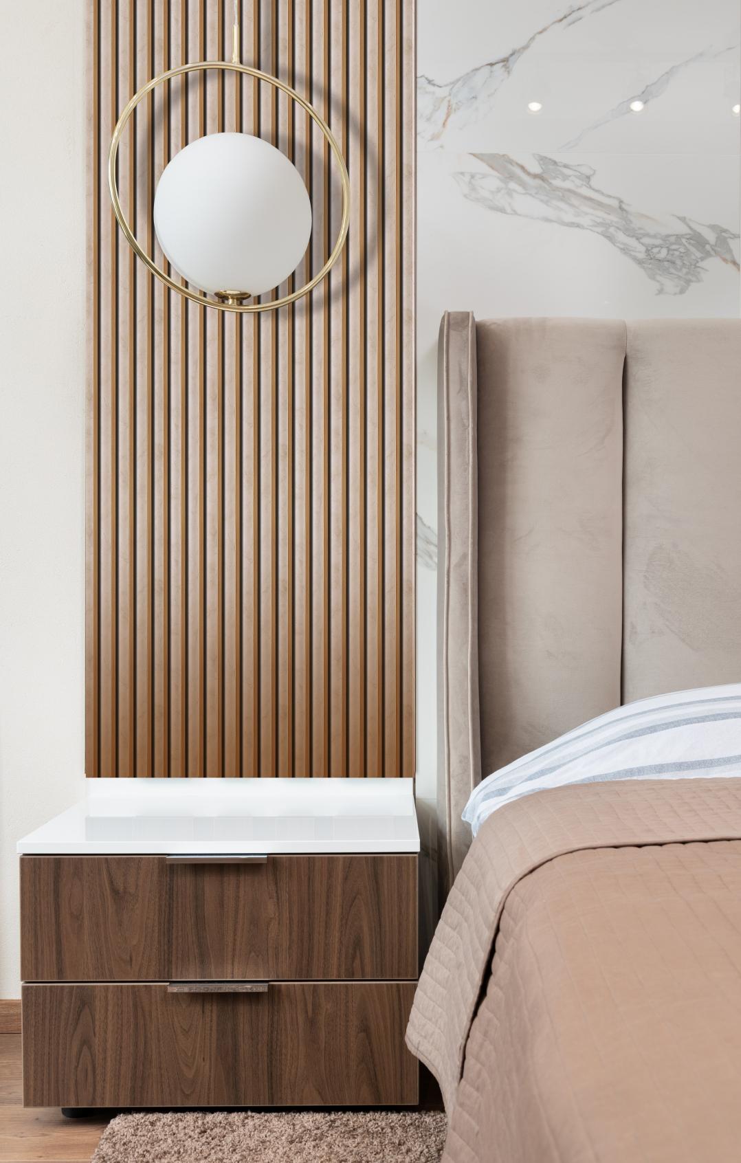 Fluted Louvers Designer Beige 8x0.41 Ft - Cd 239-8