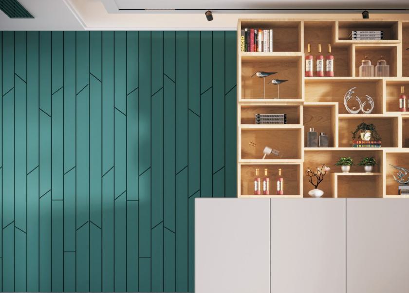 Color Box Red Decorative Wall Panel 8x4 ft designer louvers Red 2013