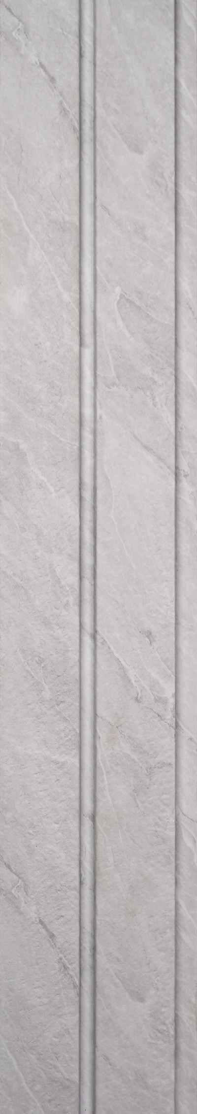 Marble Finish Grey Charcoal Louvers & Stone 8x0.41 Ft - Pt 805