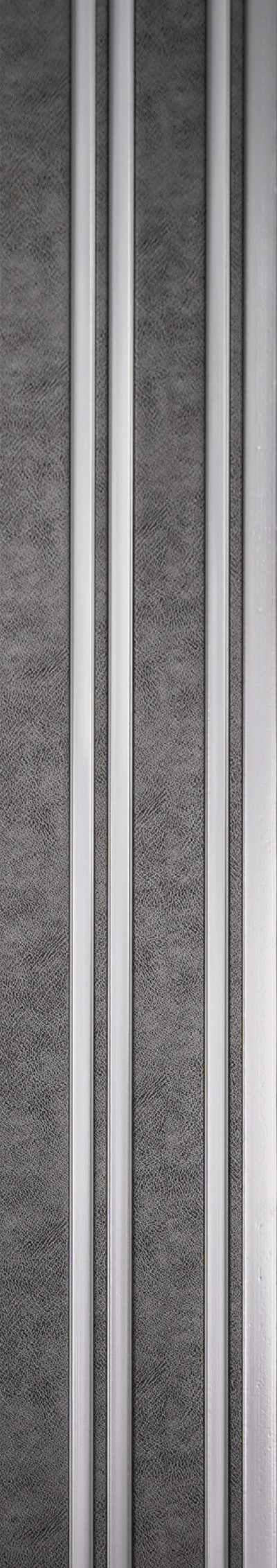 Patterned Finish Grey Charcoal Louvers Designer 8x0.41 Ft - Pt 816