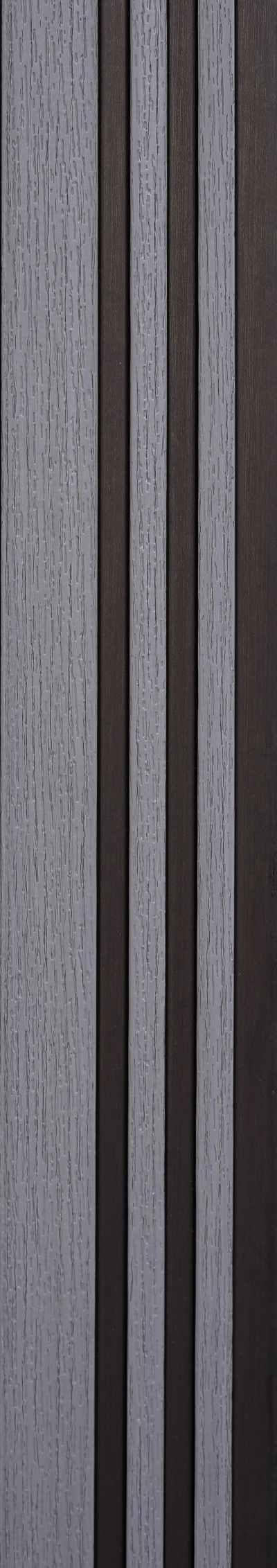 Wood Finish Grey Charcoal Louvers 9.5x0.45 Ft - Pt 904