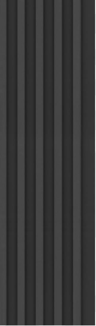 Plain Colour Charcoal Louvers Colors Grey 8x0.41 Ft - S5 183