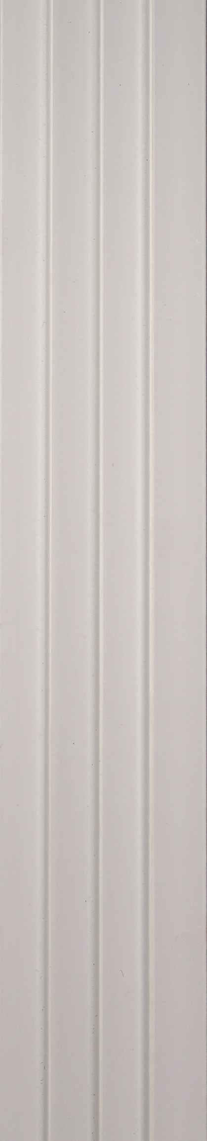 Leon 8 Ft X 5 Inch Panel Plain Colors Louvers White 8x0.41 - Sm 4550