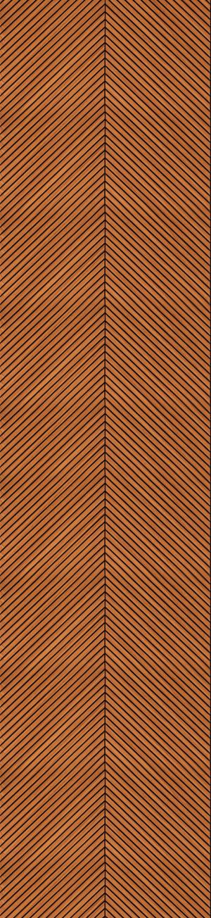 Charcoal Louvers Designer Brown 8x1 Ft - Ra 8127