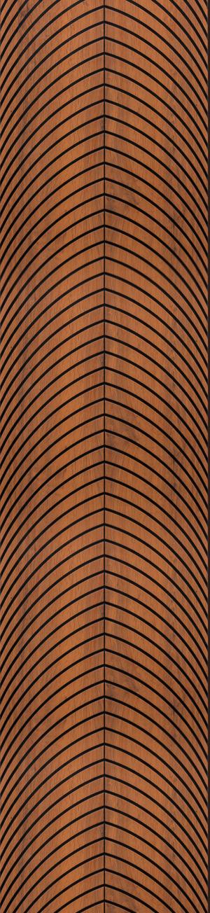Charcoal Louvers Designer Brown 8x1 Ft - Ra 8132
