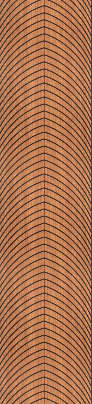 Charcoal Louvers Designer Brown 8x1 Ft - Ra 8133