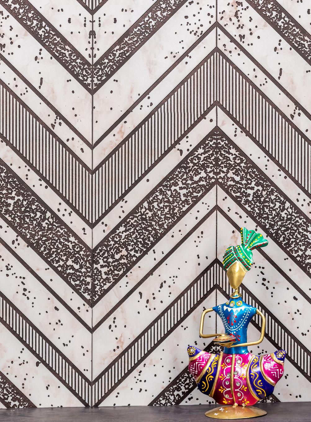 Charcoal Louvers Designer Grey 8x1 Ft - Ra 8137