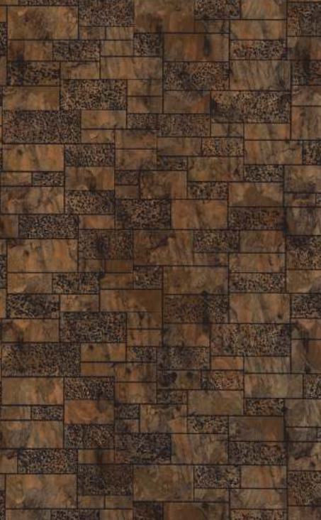 Brown Charcoal Louver Panel Designer 8x2 Ft - Rc 103