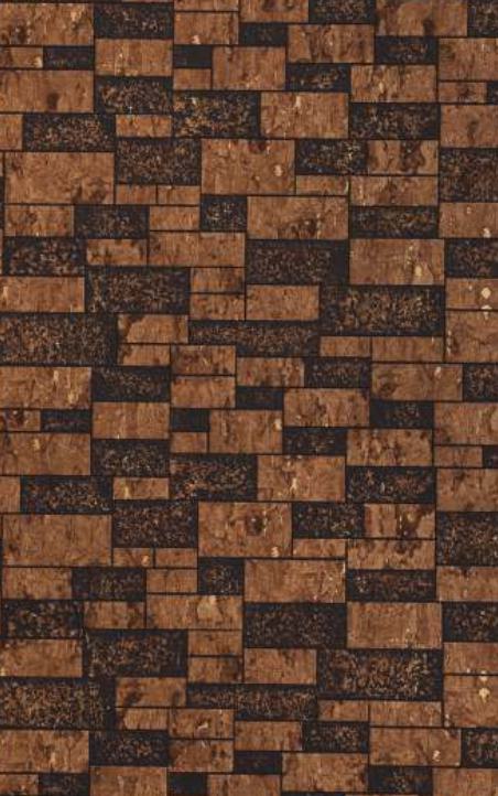 Brown Charcoal Louver Panel Designer 8x2 Ft - Rc 104