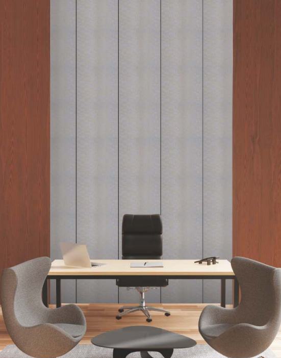 White Charcoal Louver Panel Designer 8x2 Ft - Rc 107